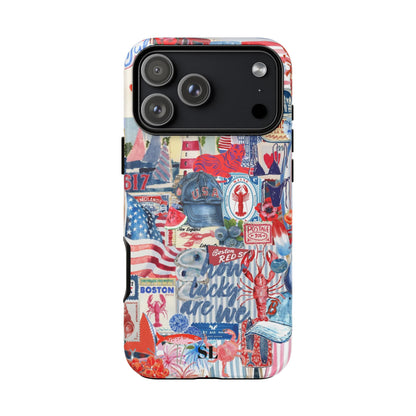 Red, White & Blue iPhone Case