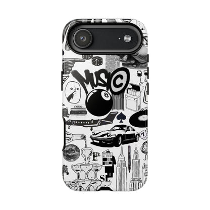 Black and White iPhone Case
