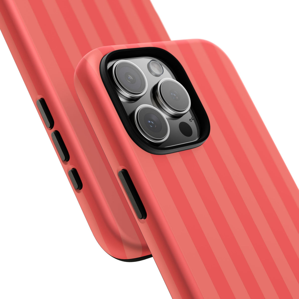 Coral Stripe iPhone Case
