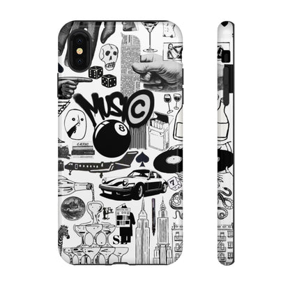 Black and White iPhone Case