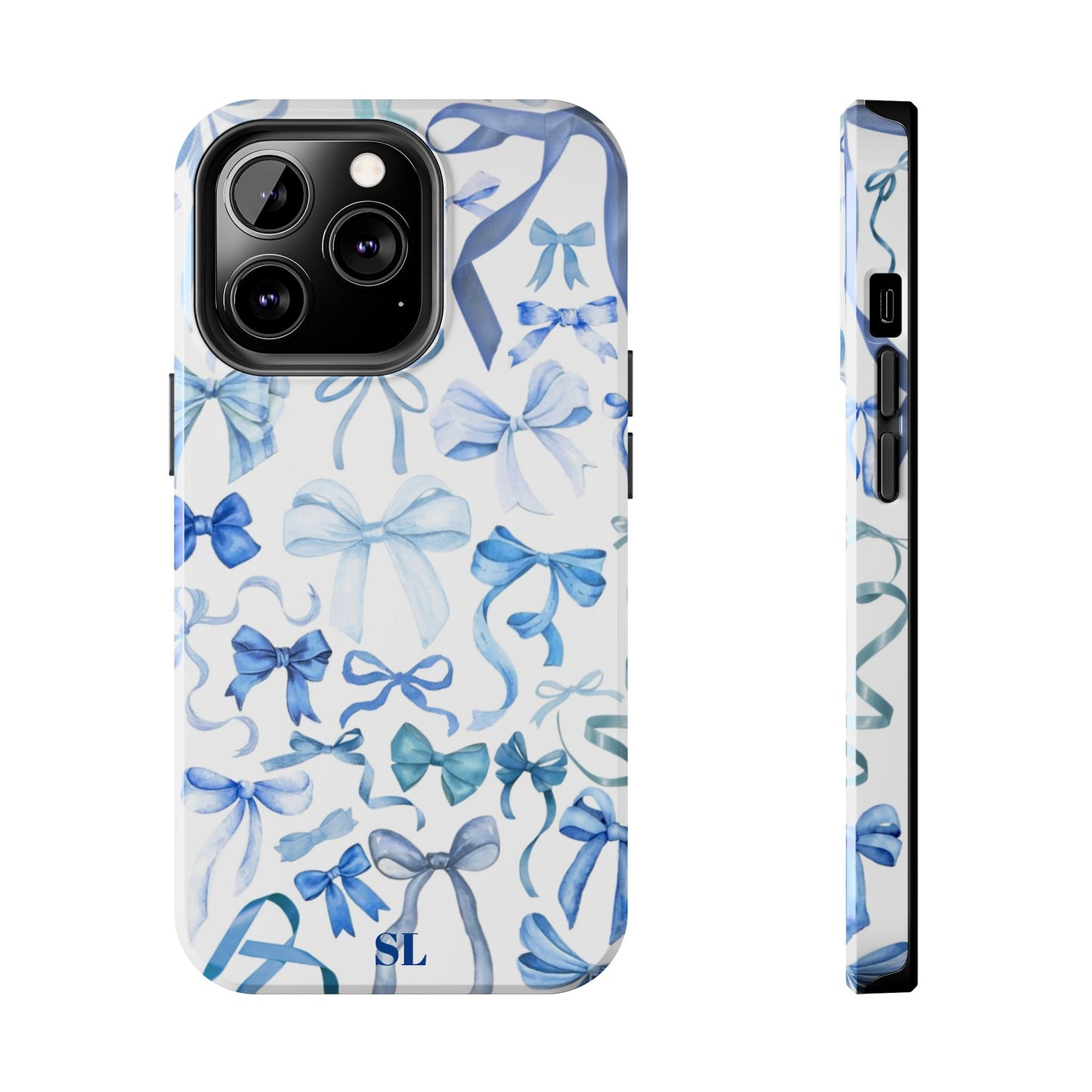 Blue Bows iPhone Case