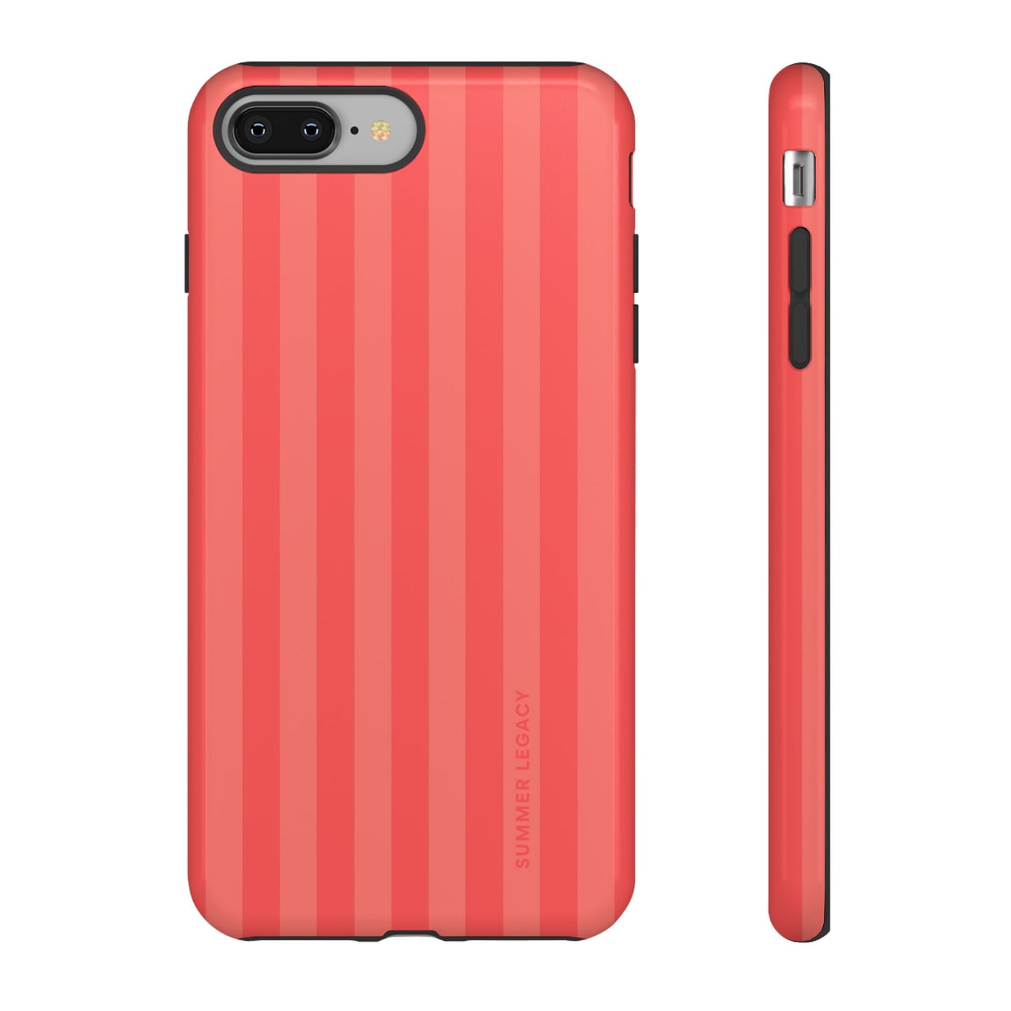 Coral Stripe iPhone Case