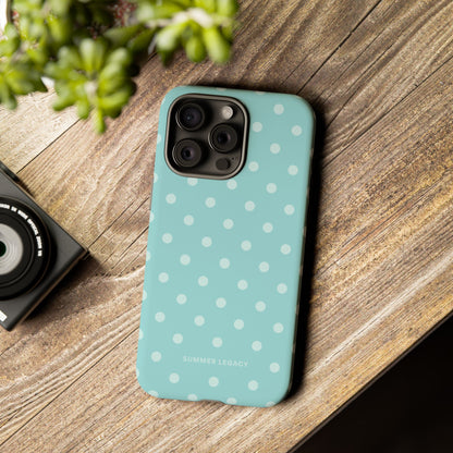Teal Polka Dot iPhone Case