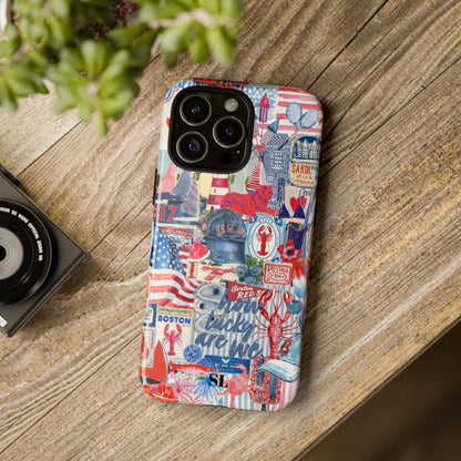 Red, White & Blue iPhone Case