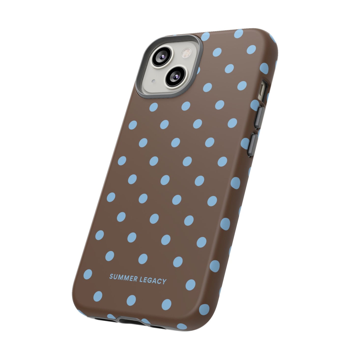 Mocha Polka Dot iPhone Case