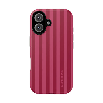 Berry Stripe iPhone Case