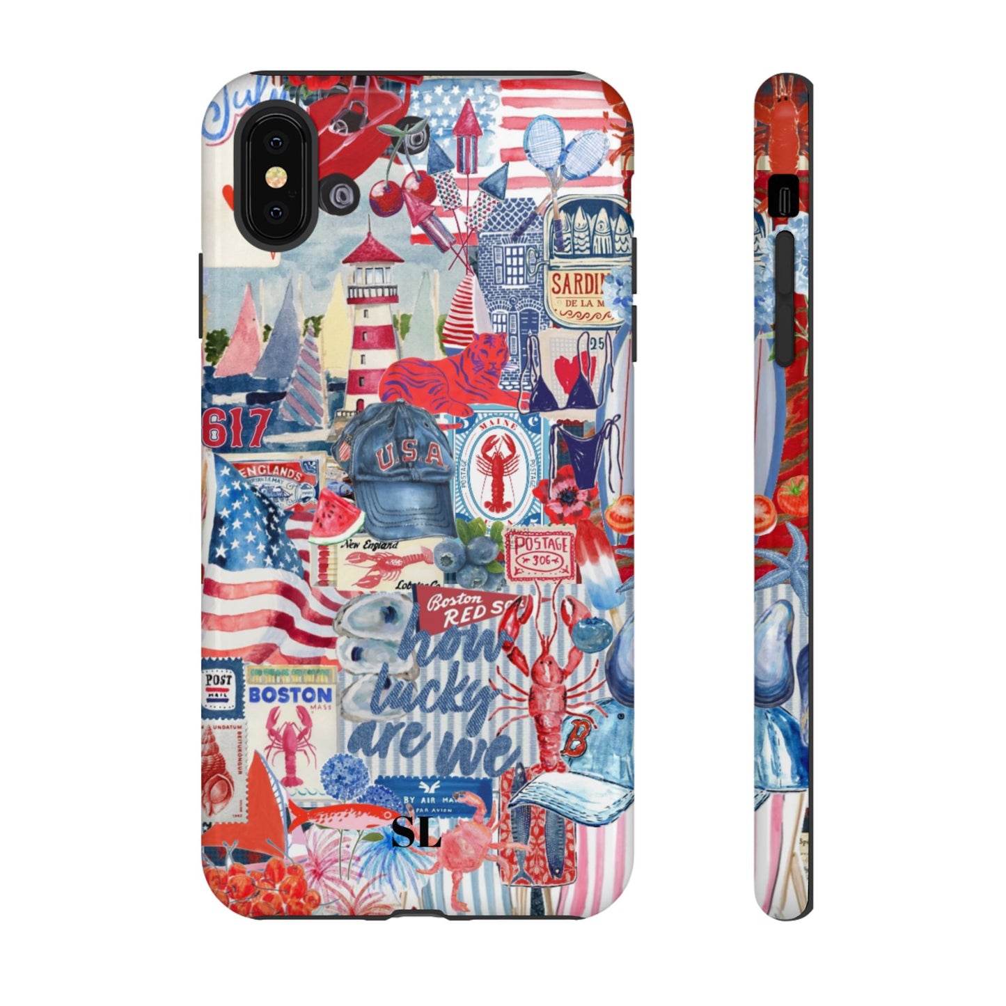 Red, White & Blue iPhone Case