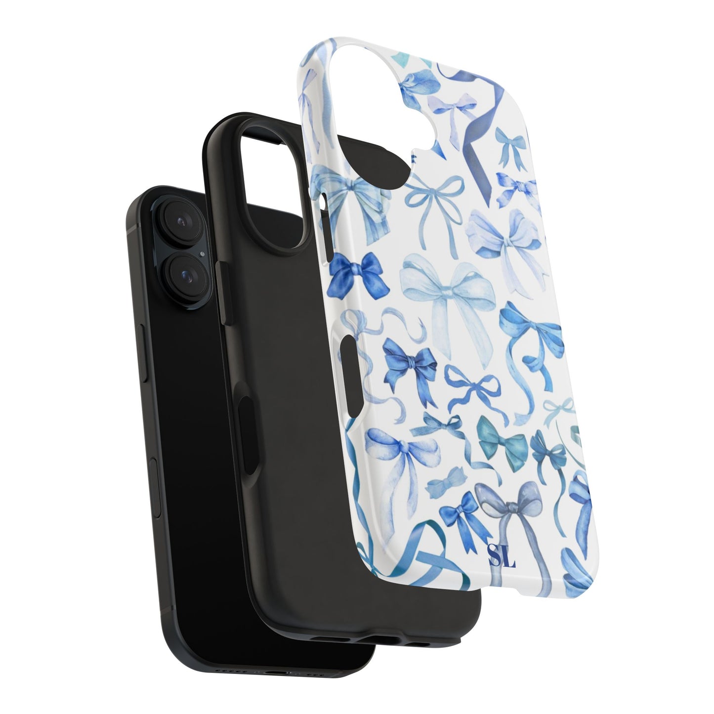 Blue Bows iPhone Case