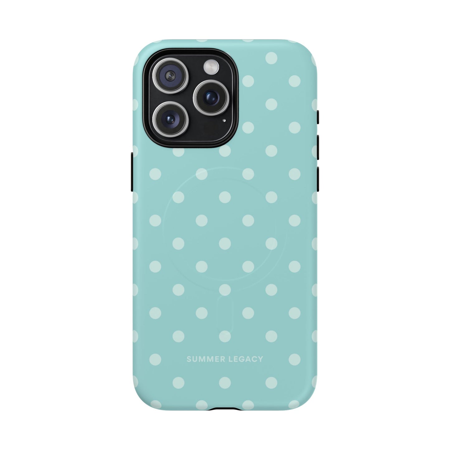 Teal Polka Dot MagSafe Case