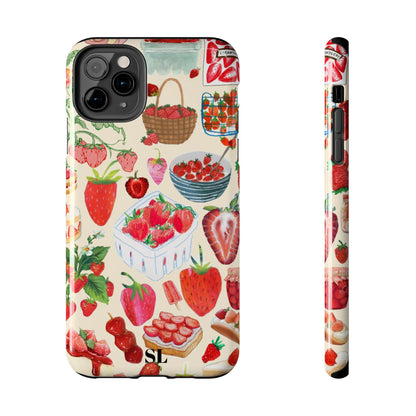 Strawberry Collage iPhone Case