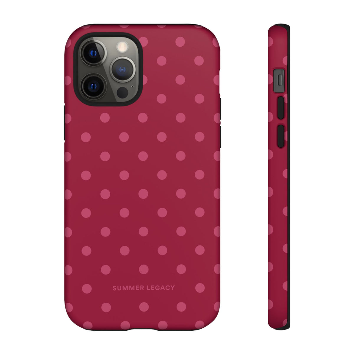Berry Polka Dot iPhone Case