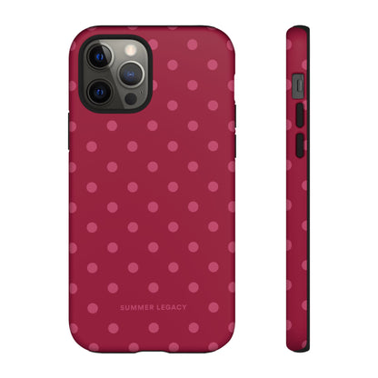 Berry Polka Dot iPhone Case