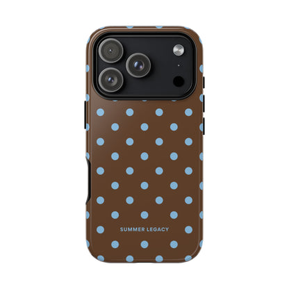 Mocha Polka Dot iPhone Case