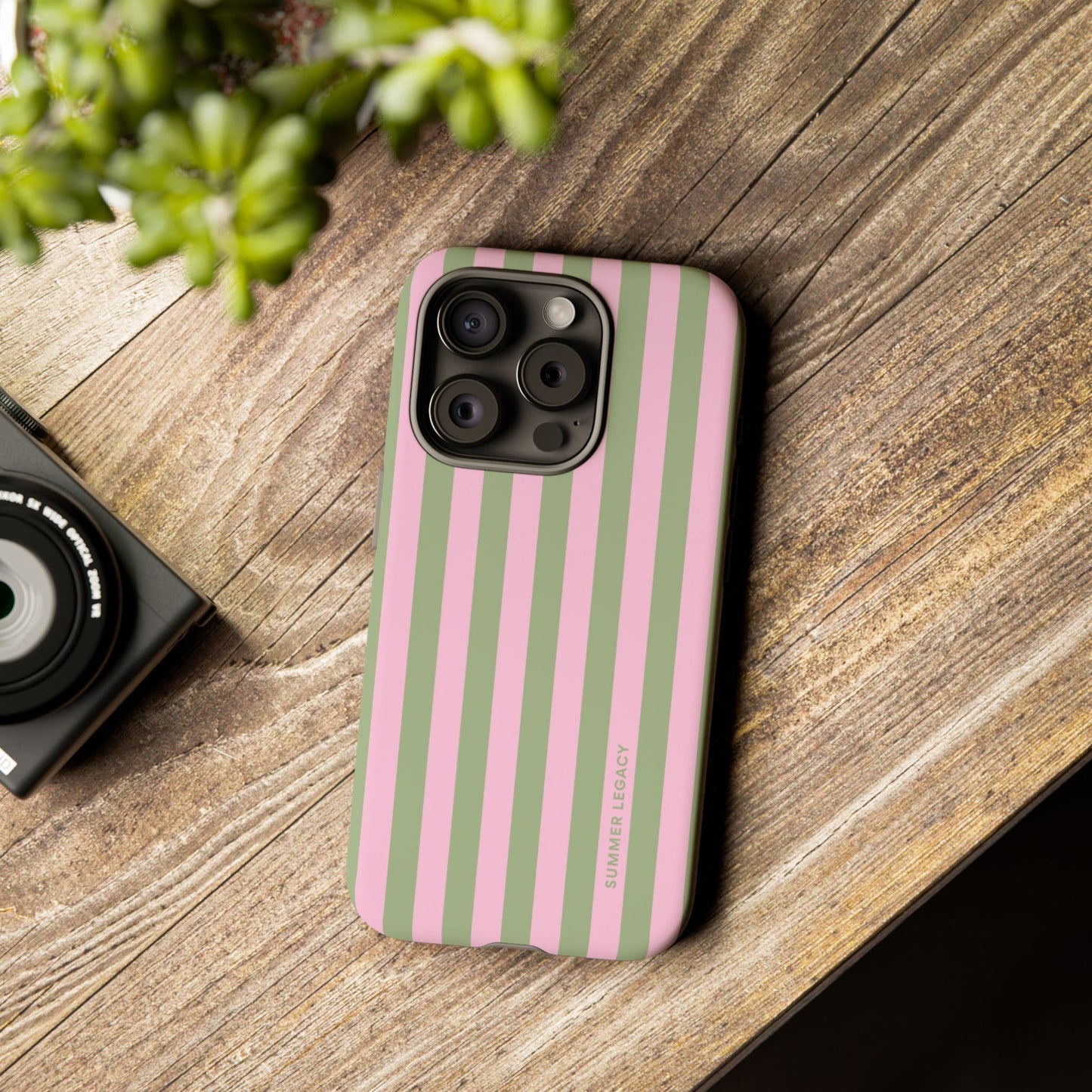 Guava Stripe iPhone Case