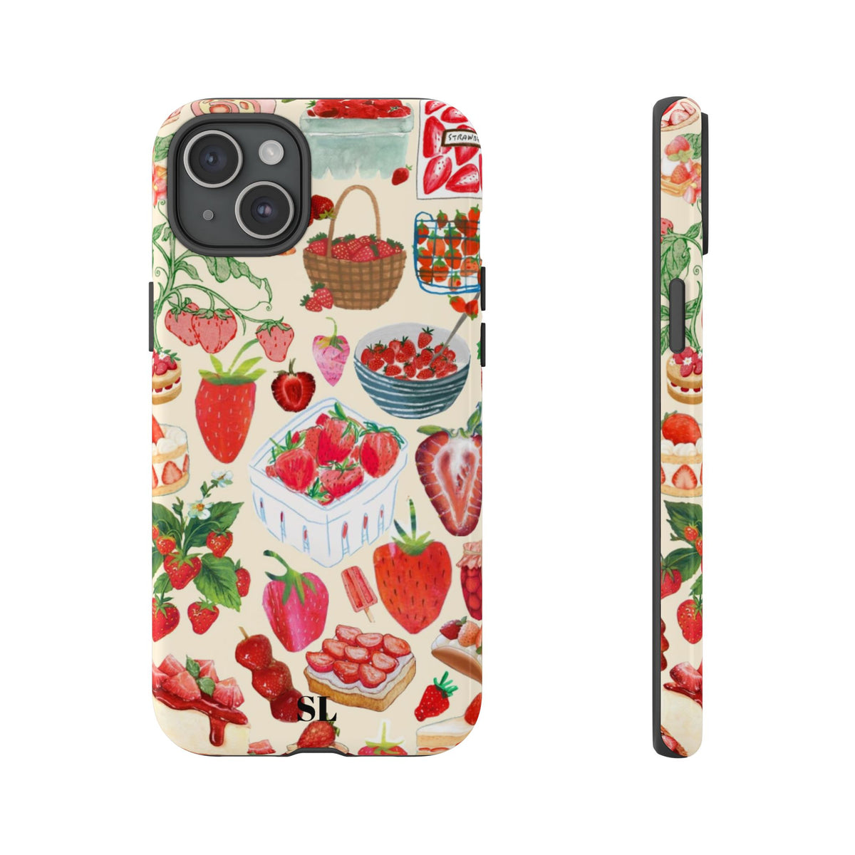 Strawberry Collage iPhone Case