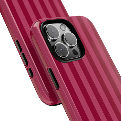 Berry Stripe iPhone Case