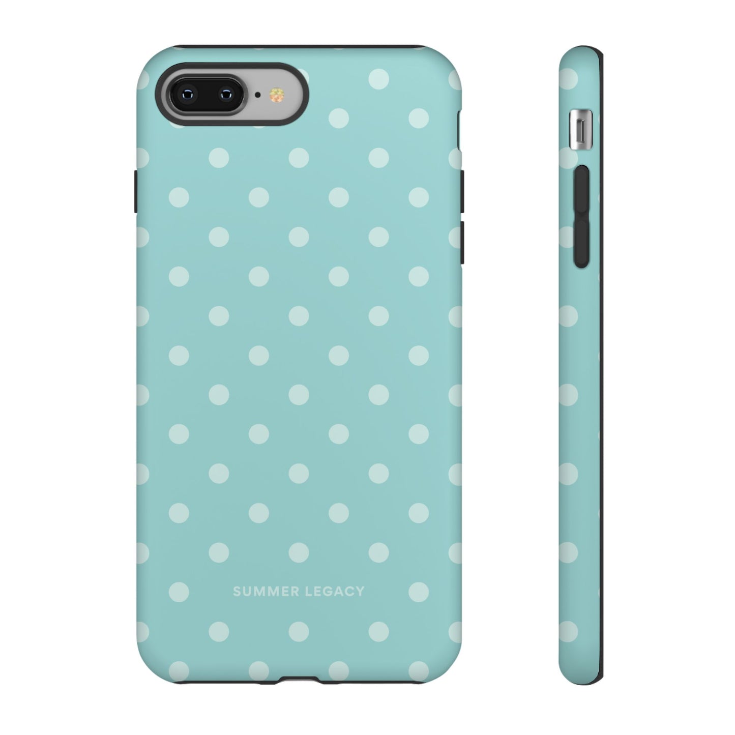 Teal Polka Dot iPhone Case