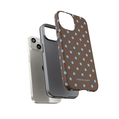 Mocha Polka Dot iPhone Case