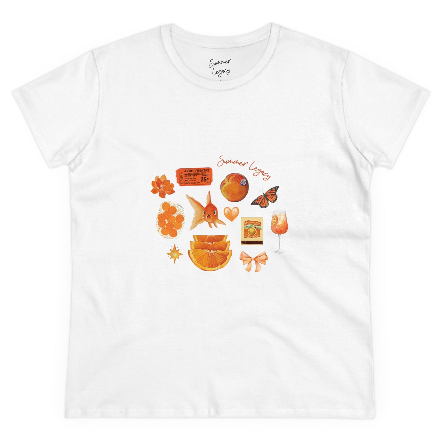 Orange Goldfish Collage Tee