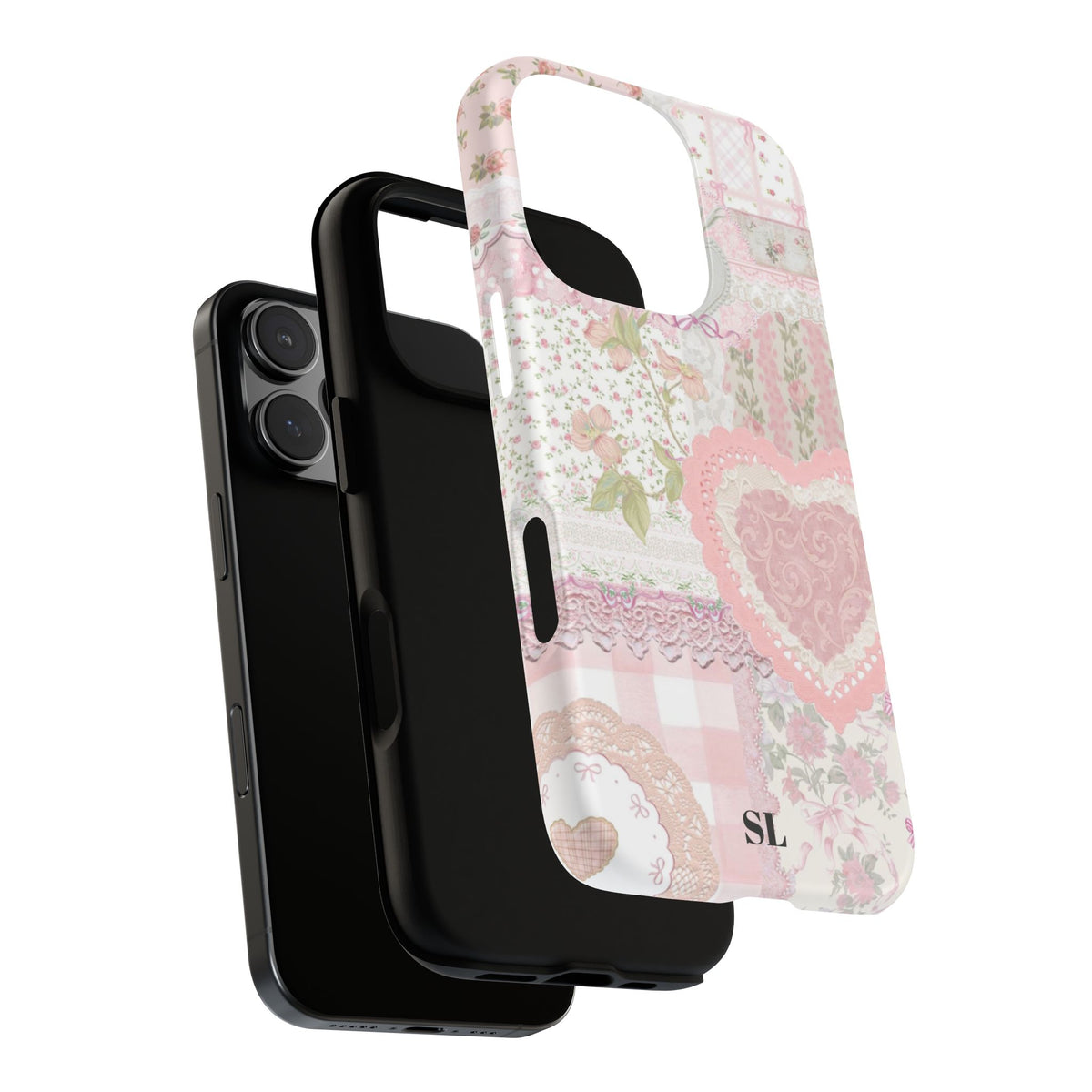 Blushing Floral Patchwork iPhone Case
