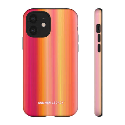 Amber Glow Ombre Stripe iPhone Case