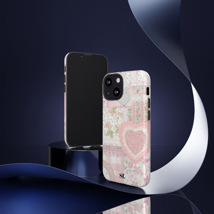 Blushing Floral Patchwork iPhone Case