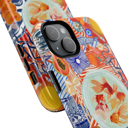 Navy Goldfish Bowl MagSafe Case