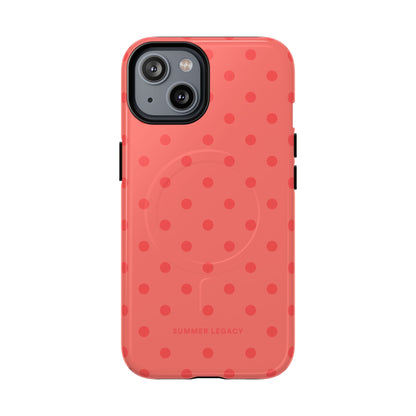 Coral Polka Dot MagSafe Case