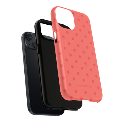 Coral Polka Dot MagSafe Case