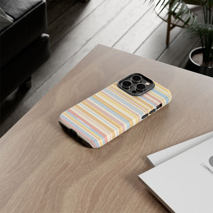 Lychee Multi-stripe iPhone Case