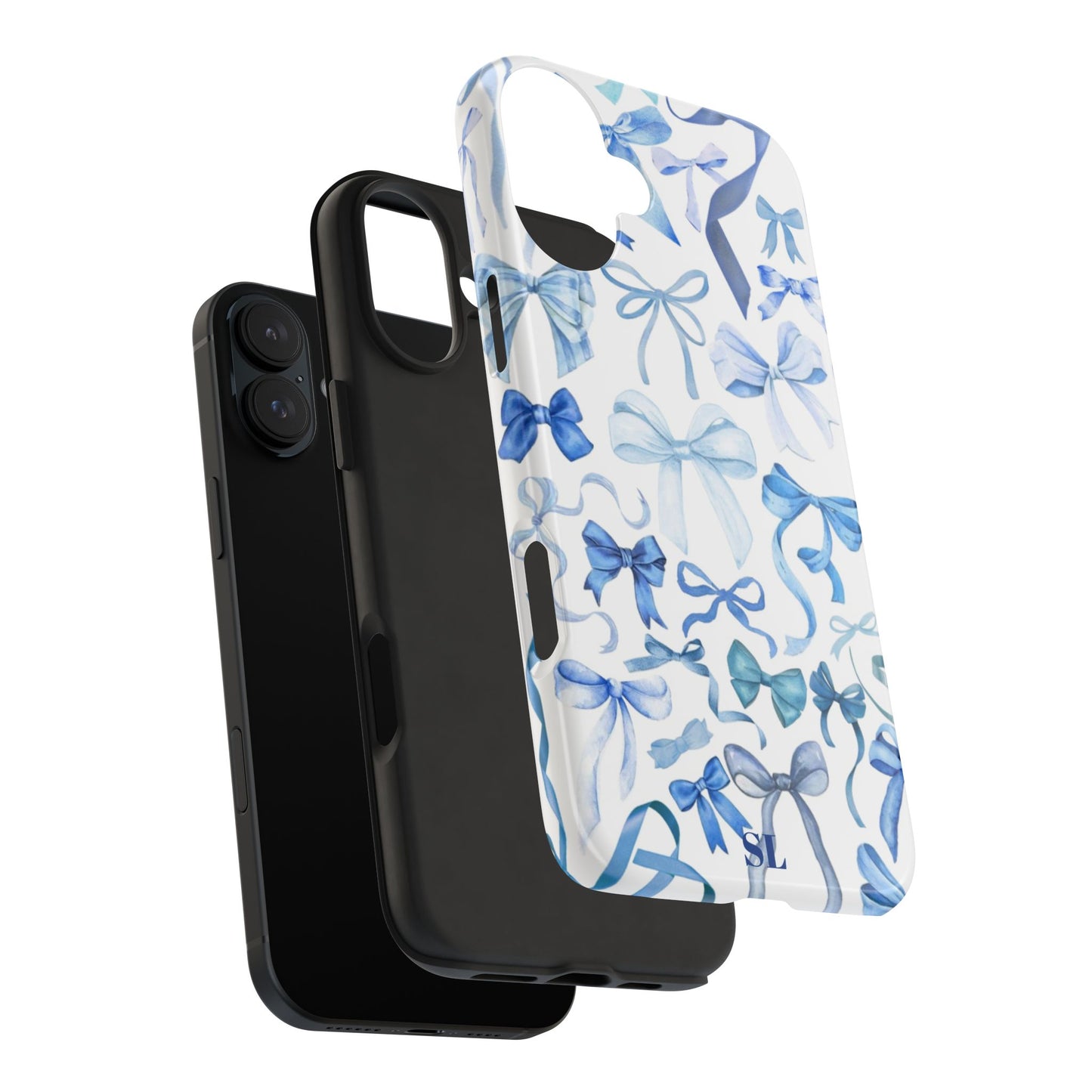 Blue Bows iPhone Case