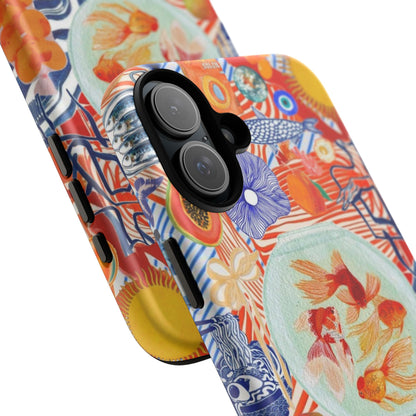 Navy Goldfish Bowl iPhone Case