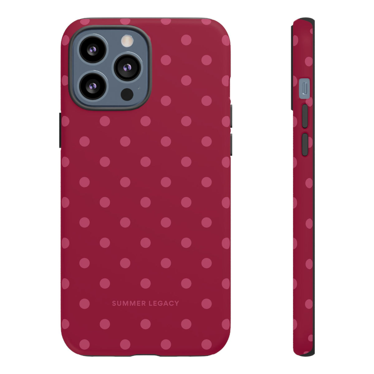 Berry Polka Dot iPhone Case