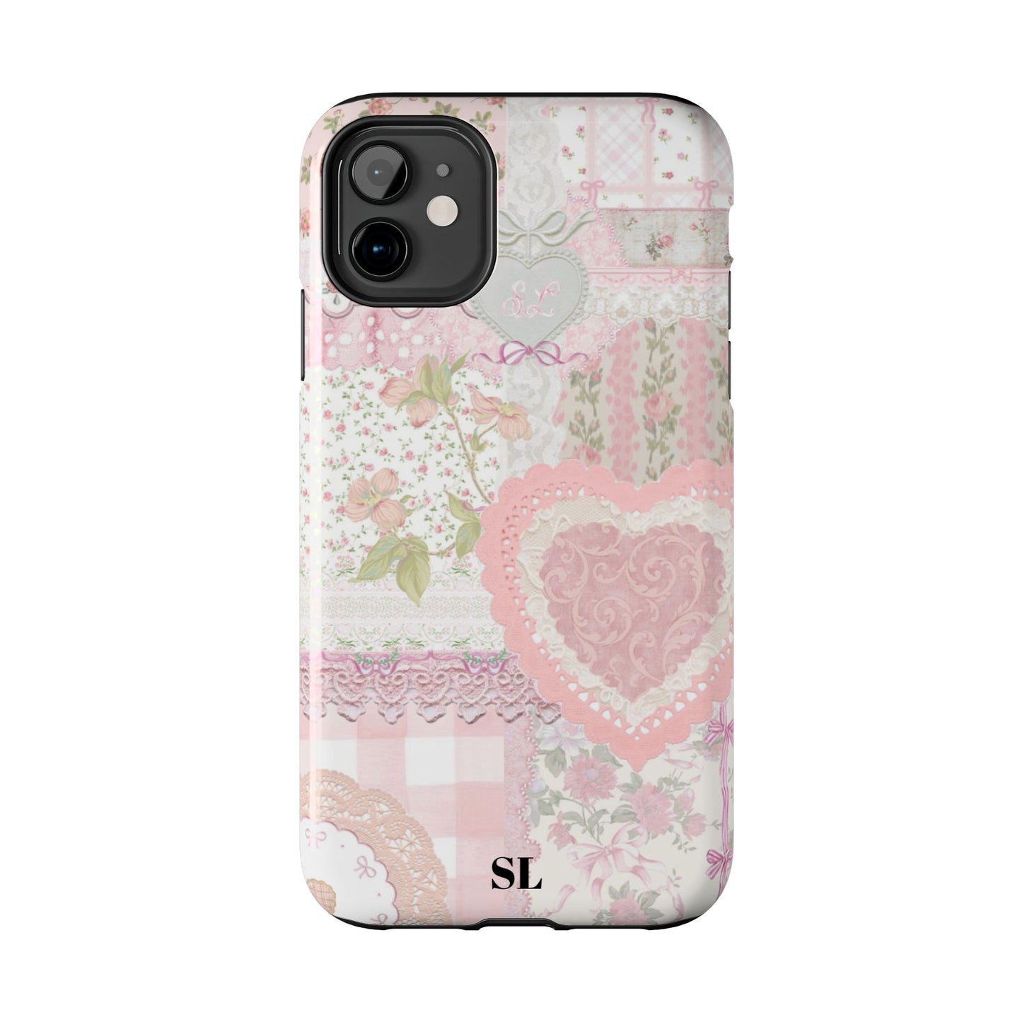 Blushing Floral Patchwork iPhone Case