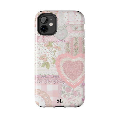 Blushing Floral Patchwork iPhone Case