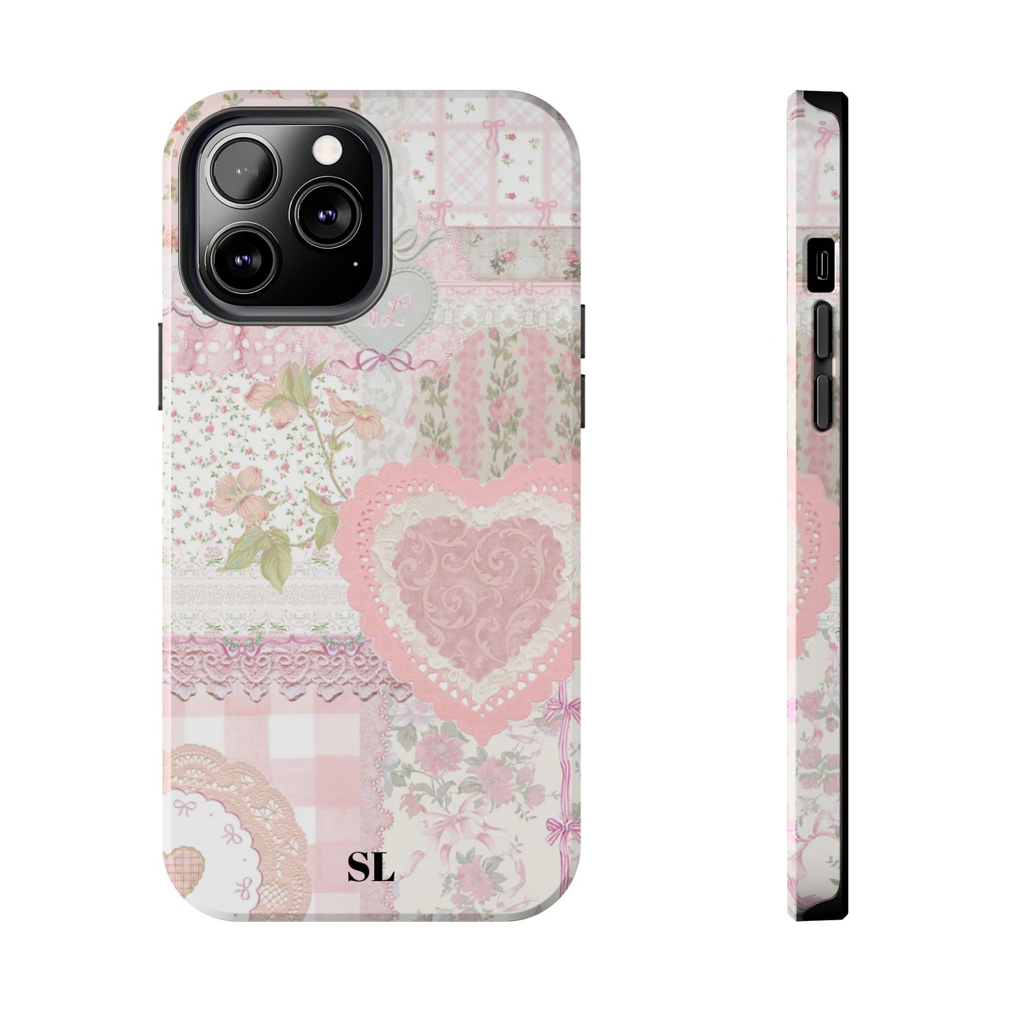 Blushing Floral Patchwork iPhone Case