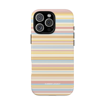 Lychee Multi-stripe iPhone Case