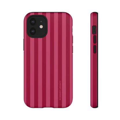 Berry Stripe iPhone Case