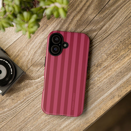 Berry Stripe iPhone Case