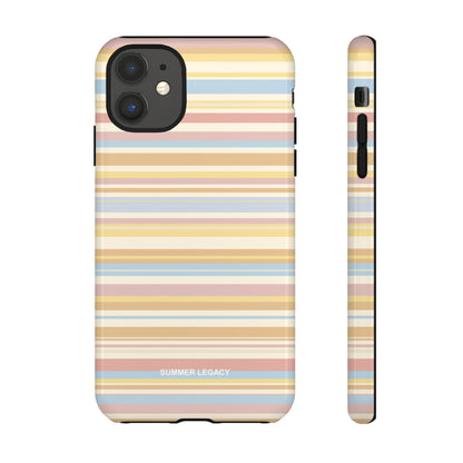 Lychee Multi-stripe iPhone Case