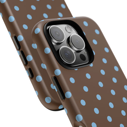 Mocha Polka Dot iPhone Case