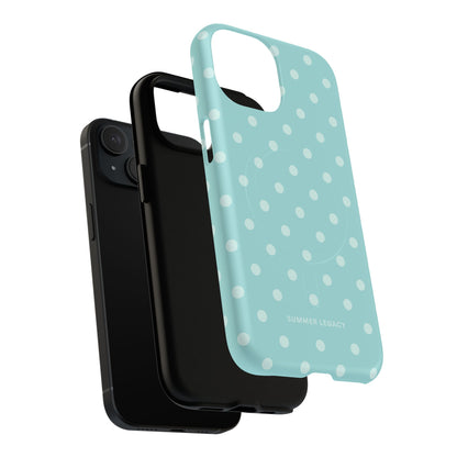 Teal Polka Dot MagSafe Case