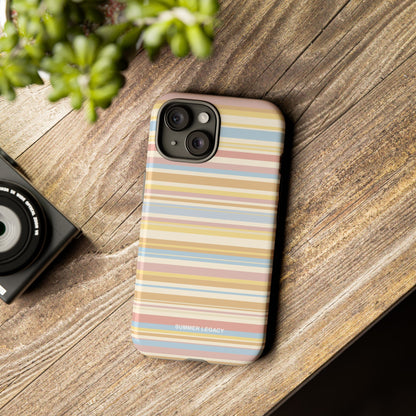 Lychee Multi-stripe iPhone Case