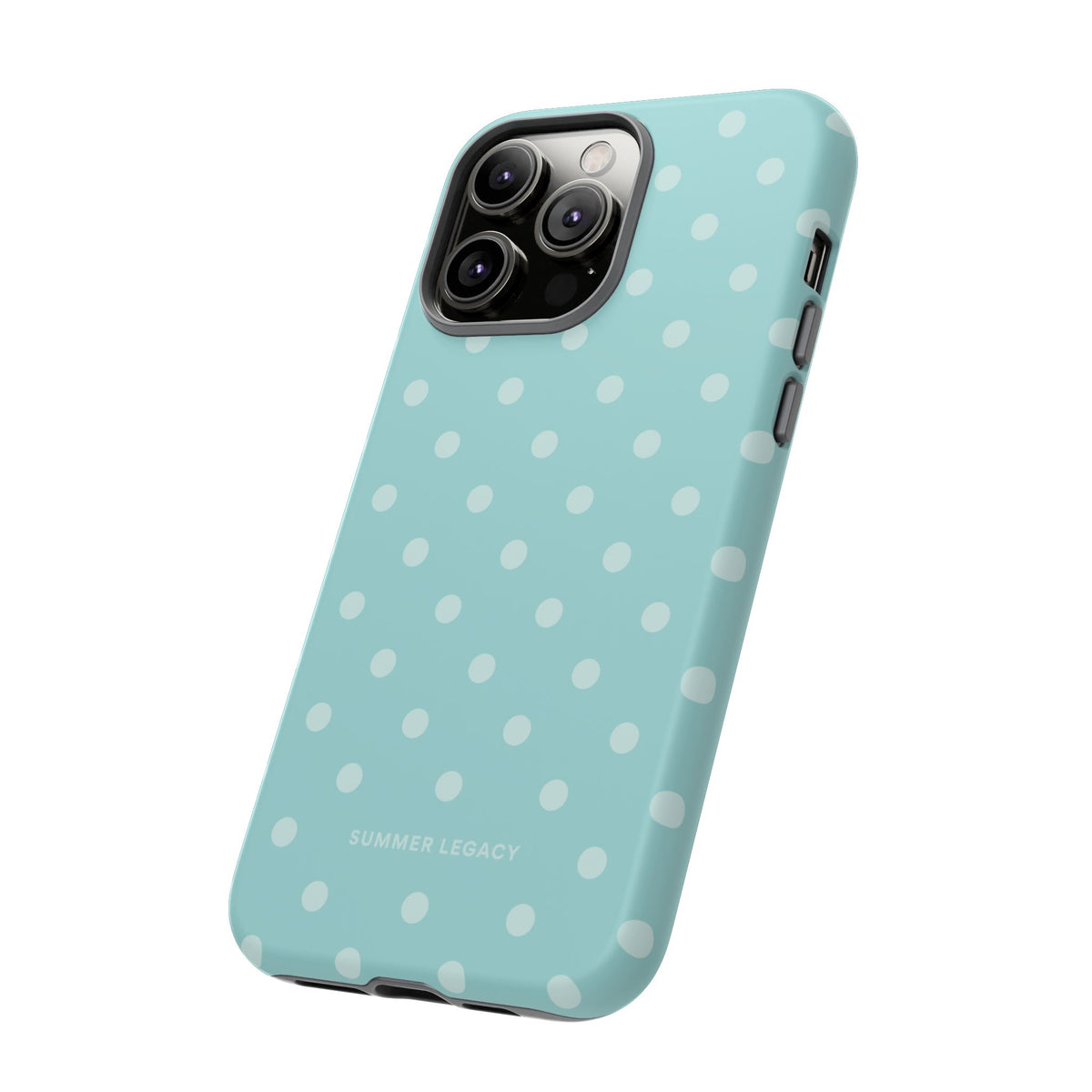 Teal Polka Dot iPhone Case