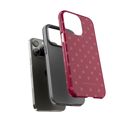 Berry Polka Dot iPhone Case