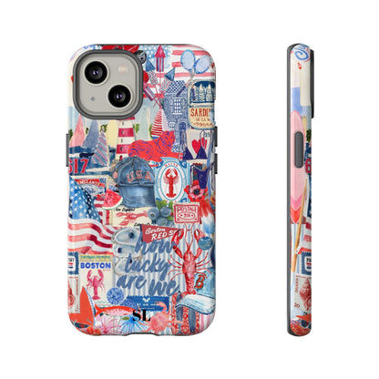 Red, White & Blue iPhone Case