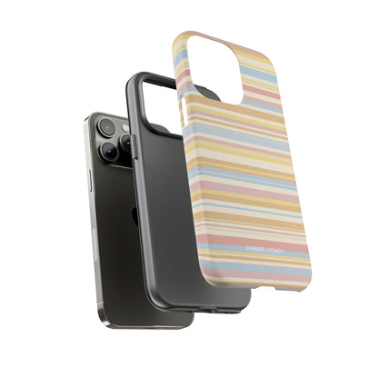Lychee Multi-stripe iPhone Case