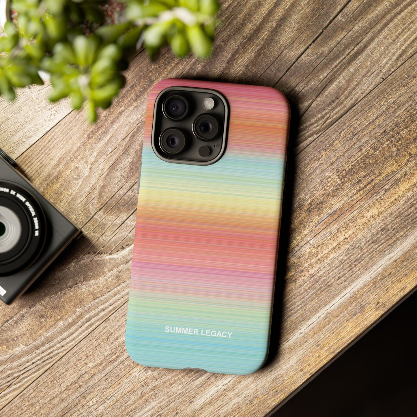 Sunrise Ombre Stripe iPhone Case