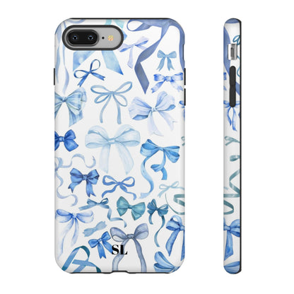 Blue Bows iPhone Case