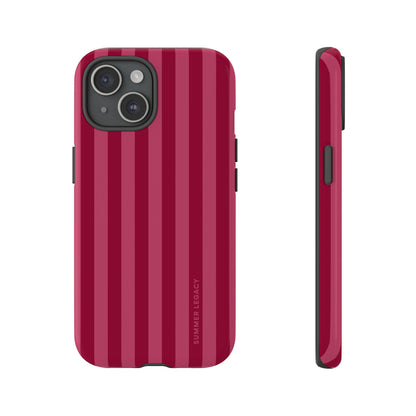 Berry Stripe iPhone Case